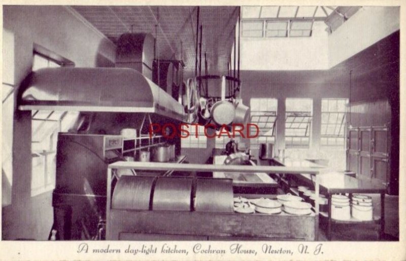 A MODERN DAY-LIGHT KITCHEN, COCHRAN HOUSE, NEWTON, N. J.