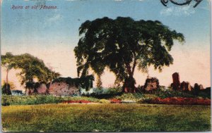 Panama Ruins at Old Panama Panamá Viejo Vintage Postcard C090