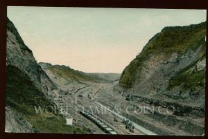 1912 Postcard  Deepest Section of the Culebra Cut Panama Canal Equipment   B4084