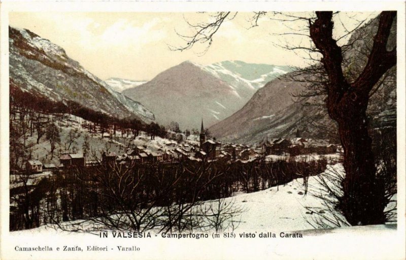 CPA AK IN VALSESIA Campertogno visto dalla Carata ITALY (499955)