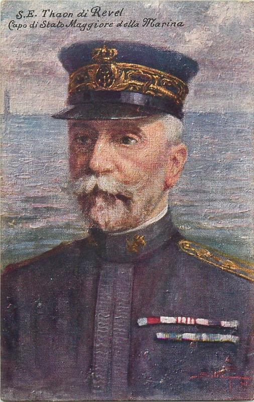 MILITARY WW1 FAMOUS PEOPLE NAVY GENERAL ITALY THAON DE REVEL
