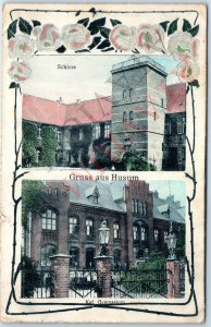 c1910s Husum, Germany Multi View Schloss Castle High School Gymansium Photo A192