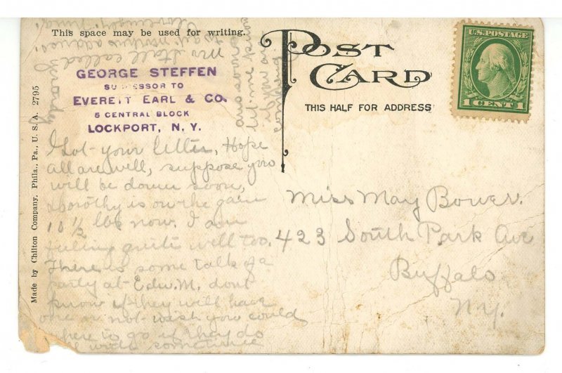 IN - Fort Wayne, Erected by Gen Anthony Wayne  (creases, tear)