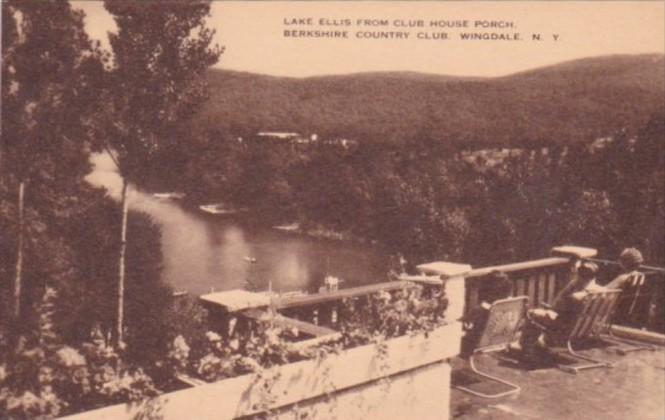 New York Wingdale Lake Ellis From Club House Porch Berkshire Country Club Artvue