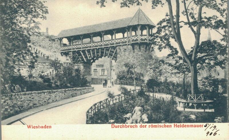 Germany Wiesbaden Durchbruch der römischen Heidenmauer 02.62