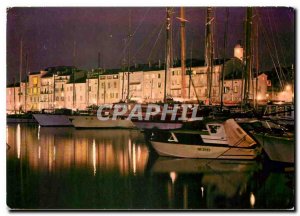 Postcard Old Saint Tropez night