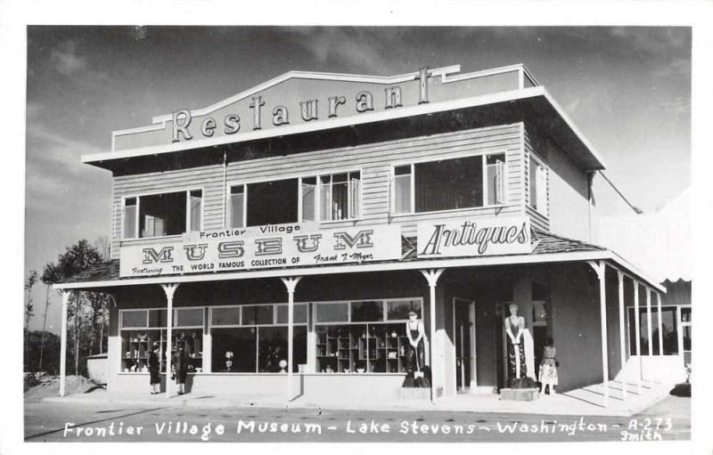 Lake Stevens Washinton Frontier Village Museum Real Photo Postcard J60260
