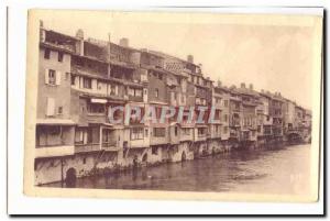 Castres Old Postcard The old houses in the & # 39eau