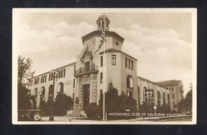 RPPC LOS ANGELES CALIFORNIA AUTOMOBILE CLUB OF SOUTHERN REAL PHOTO POSTCARD