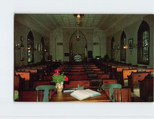 Postcard The Interior, The Little Brown Church In The Vale, Nashua, Iowa
