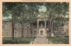 Vintage Postcard 1910's Court House Belleville Ontario Canada