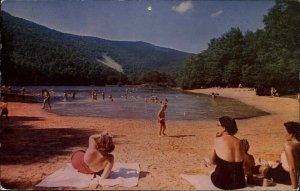 Blue Ridge VA Sherando Lake Shenandoah Valley 1950s-60s Vintage Postcard