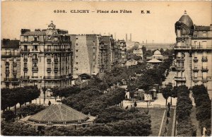 CPA Clichy Place des Fetes (1314162)