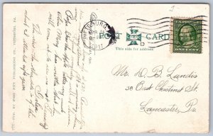 K11/ Brushton Pennsylvania Postcard c1910 Public School Building 692