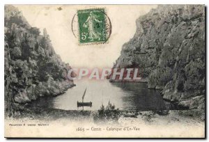 Old Postcard Cassis cove of En Vau