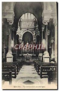 Old Postcard of Church & # 39Ars Inner View of the New Church