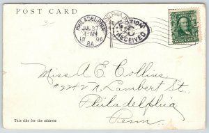 Bar Harbor Maine~Newport House Hotel~C Weller to AE Collins Philadelphia~1906 