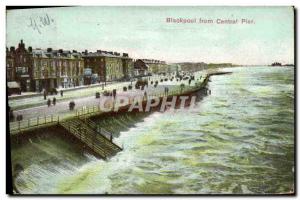 Postcard Old Pier Blackpool from Cenral
