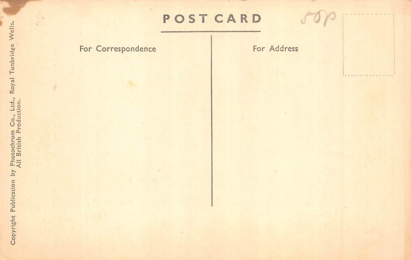 England Durham Castle vintage postcard