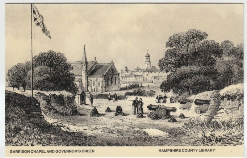 Hampshire; Garrison Chapel & Governors Green Repro PPC By Hants Library, Unused