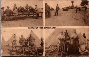 Netherlands Groeten Uit Harskamp Military Postcard C110