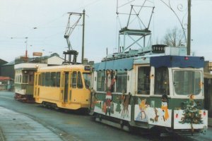 Transport Postcard - Trams at Summerlee Heritage Centre, Coatbridge  RR9647