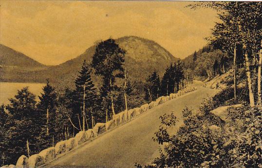 Maine Bar Harbor Mountain Road Jordan Pond and the Bubbles Acadia National Pa...