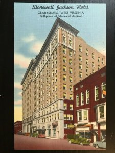 Vintage Postcard 1930-1945 Stonewall Jackson Hotel Clarksburg West Virginia