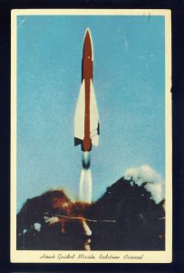 Huntsville, Alabama/AL Postcard, Hawk Guided Missile, Redstone Arsenal, 1962!