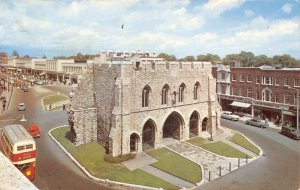 L236 England 1968 Bargate Southampton Double Decker Cars Shops vintage postcard