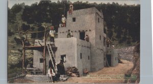 Postcard Indian Pueblo Phantom Canon Cliff Dwellings Manitou CO Colorado