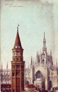 MILANO ITALY TORRE DI S. GOTTARDO 1908