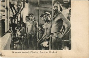 PC Westkust Sumatra Mentawei Bewoners INDONESIA (a18557)