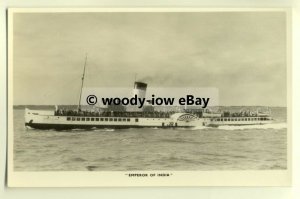 f0047 - Cosens Paddle Steamer - Emperor of India - postcard