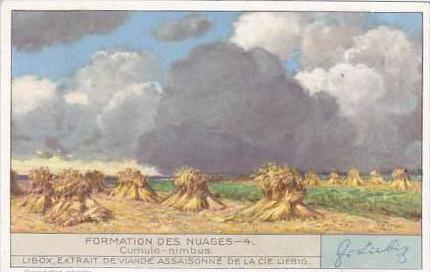 Liebig Trade Card S1281 Cloud Formations No 4 Cumulo nimbus