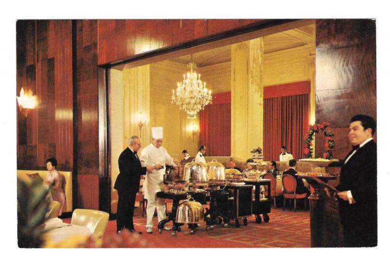 Clift Hotel Restaurant Beef Cart San Francisco CA Postcard