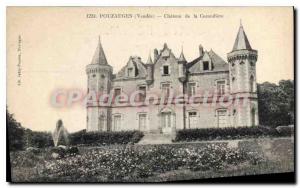 Postcard Old Pouzauges (Vendee) Chateau of Cacaudiere