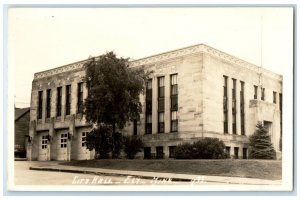 c1940 City Hall Exterior Building Ely Minnesota MN Unposted RPPC Photo Postcard