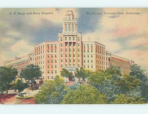 Linen HOSPITAL SCENE Hot Springs National Park Arkansas AR hs0295