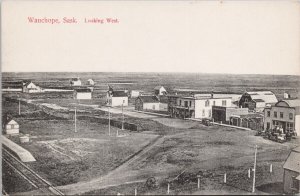 Wauchope Saskatchewan looking West Birdseye Unused Scarce Postcard H29