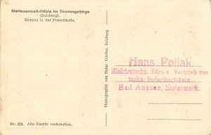 Speleology postcard cave interior Eisriesenwelt-Hohle im Tennengebirge Austria