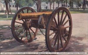 The Old Cannon That Was Used In 1836 Now In Travis Park San 