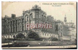 Old Postcard Saint Germain en Laye Le Chateau View d & # 39ensemble