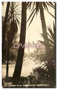 Old Postcard Columna Of Mexico