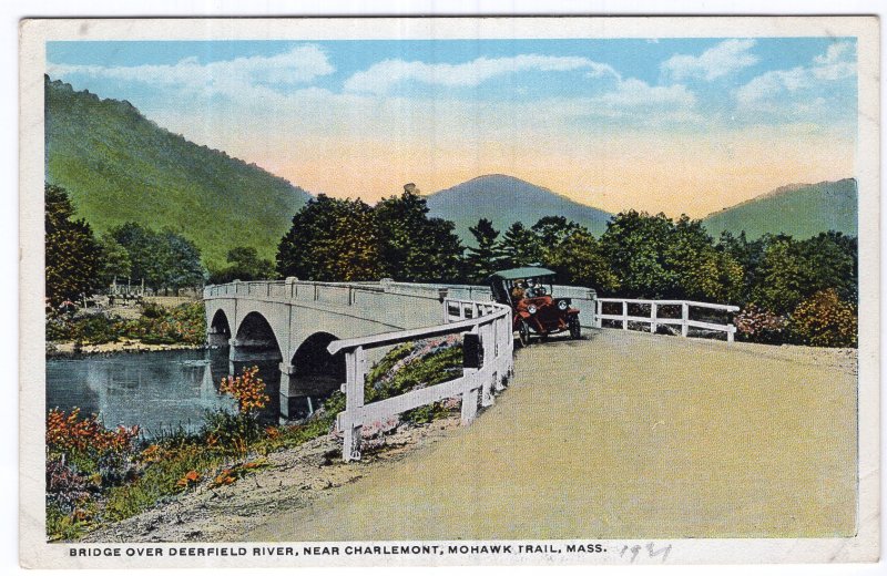 Mohawk Trail, Mass, Bridge Over Deerfield River, Near Charlemont