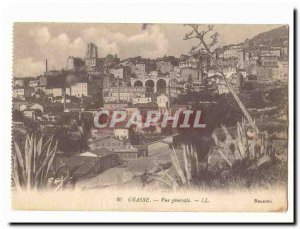 Grasse Old Postcard General view