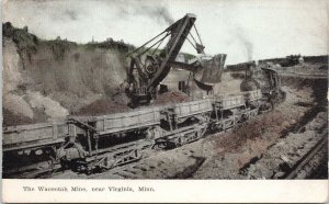 Wacootah Mine near Virginia MN Mining Miners Unused Postcard F62