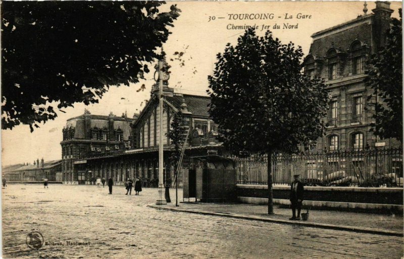 CPA AK TOURCOING La gare Chemin de fer du Nord (864996)