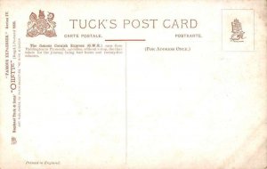 England Cornishman Train  Cornish Express Tuck Oilette Vintage Postcard AA41909
