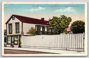 Louisville Kentucky~The Cabbage Patch Showing Home Of Mrs Wiggs~Vintage Postcard